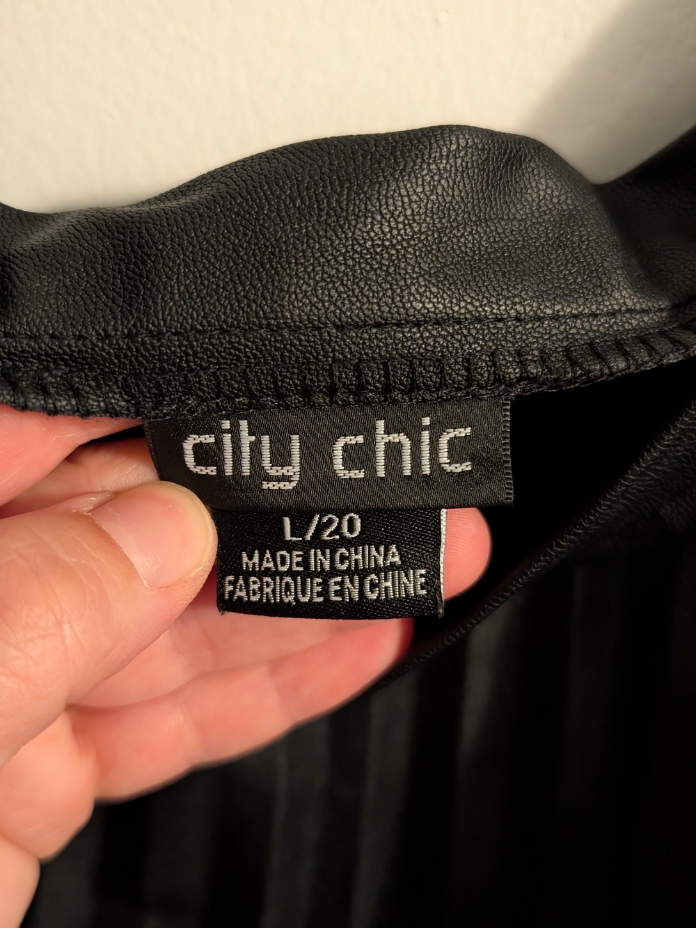 City Chic Faux Leather Skirt - Picture 2 of 6